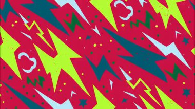 2d çizgi film animasyonlu çizgi roman tarzı düz döngü soyut arka plan canlı renkler, dinamik patlamalar aksiyon sahneleri, hareket grafikleri ve eğlenceli çizgi film tanıtımları için mükemmel..