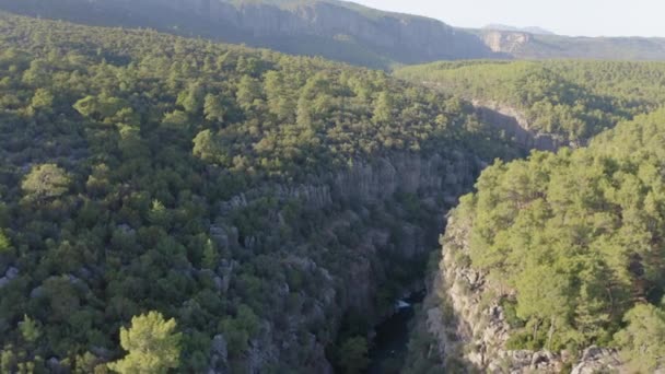 Letecké Záběry Koprulu Canyonu Turecku — Stock video