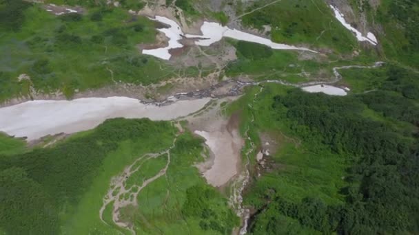Πεδία Fumarole Στη Μικρή Κοιλάδα Των Geysers Kamchatka Ρωσία — Αρχείο Βίντεο