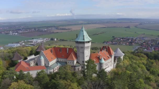 Rekaman Drone Udara Dari Smolenicky Hrad Slovakia — Stok Video