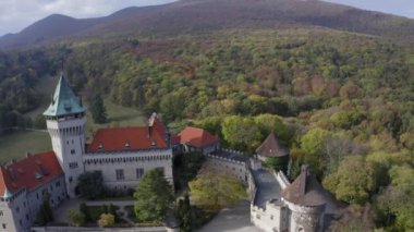 Smolenicky Hrad, Slovakya 'nın hava aracı görüntüleri