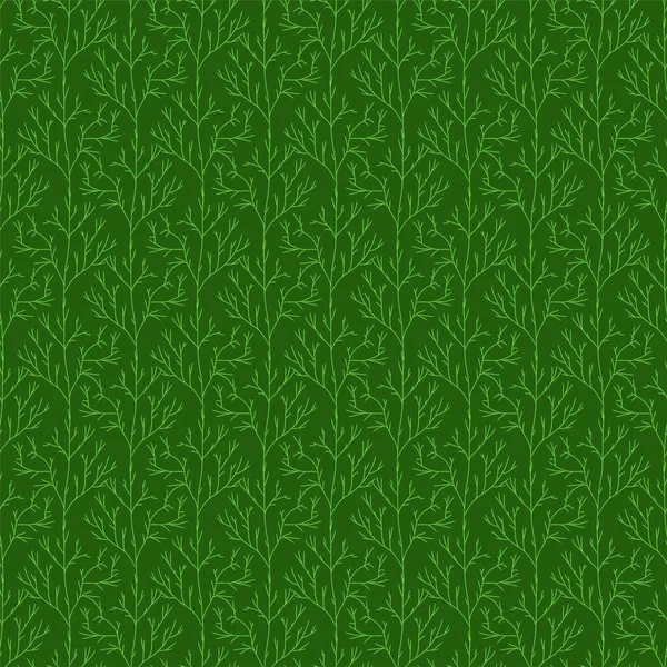 Modèle Plume Sans Couture Herbe Épicée Pour Fond Alimentaire Texture — Image vectorielle
