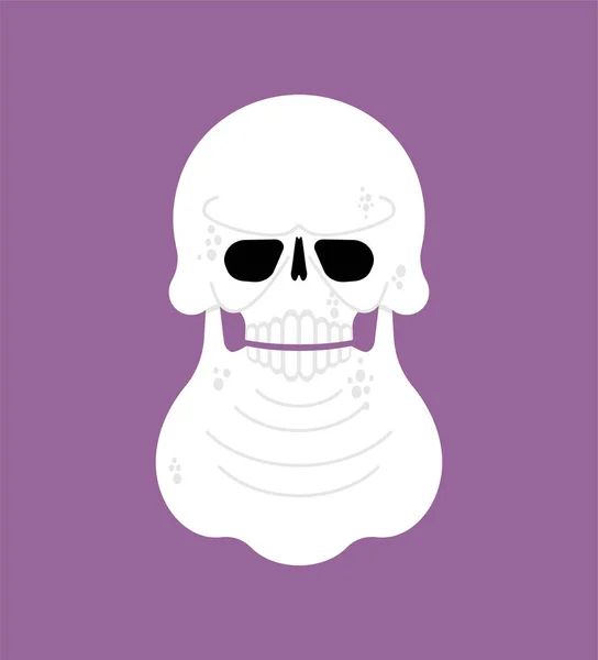 Crâne Gras Tête Squelette Épaisse Illustration Vectorielle — Image vectorielle