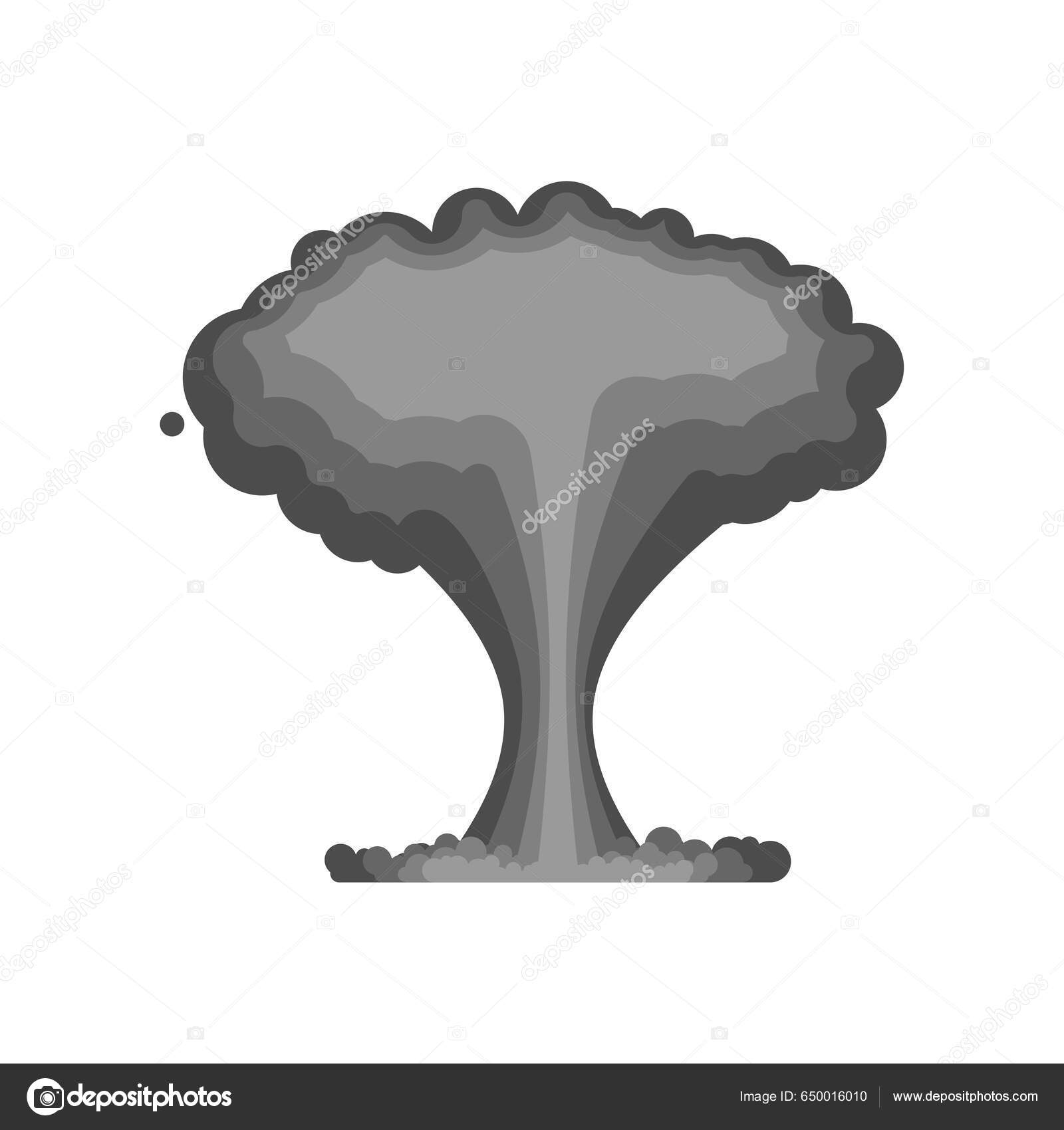 Explosion Nucl aire Isol e Champignon Atomique Issu L explosion D