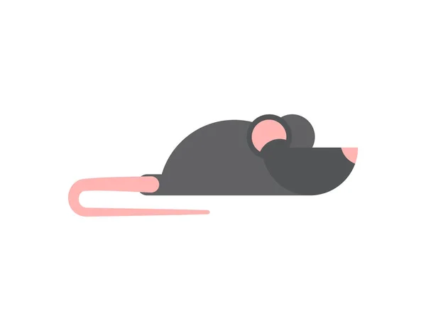 Souris Rongeur Isolé Illustration Vectorielle Rat — Image vectorielle