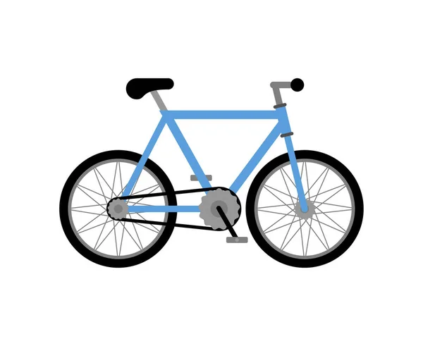 Bicicleta Isolada Sinal Bicicleta Vector Illustratio — Vetor de Stock