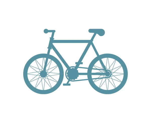 Bicicleta Isolada Sinal Bicicleta Vector Illustratio — Vetor de Stock