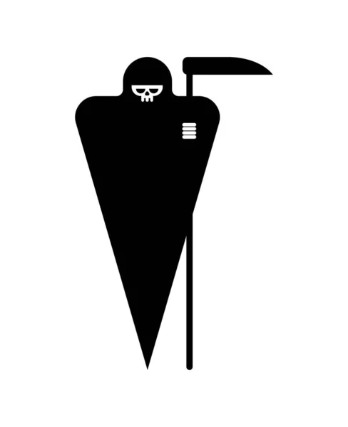 Grim Reaper Icon Sign Death Symbol Vector Illustration — Stock Vector