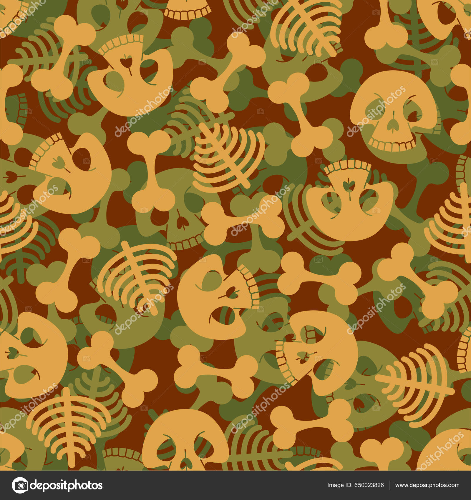 Skull Army Pattern Seamless Military Skeleton Background Soldier Texture  Stock Vector by ©popaukropa 650023826, image size:1600x1700