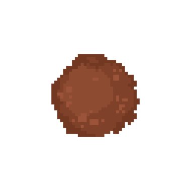 Köfte pikseli. 8 parça et. pixelated food Vektör illüstrasyonu