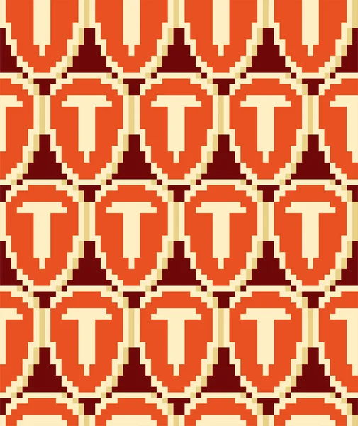 Кусок Мяса Пиксельный Рисунок Бесшовный Ржаной Чоп Бит Фон Пиксельная — стоковый вектор
