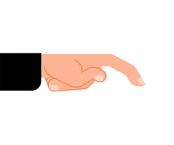 Палець Тикає Ізольовано Показує Індекс Пальців Векторні Ілюстрації — стоковий вектор