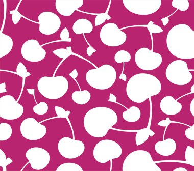 Kiraz deseni pürüzsüz. Kiraz arkaplanı. Çocuk kumaşı süsü.