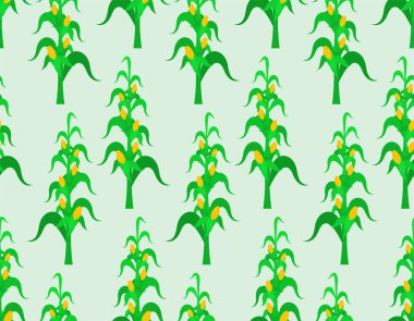 Mısır çalı desenleri pürüzsüz. Mısır tarlası geçmişi. Bebek kumaşı dokusu