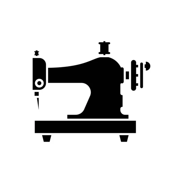 Retro Nähmaschine Isoliert Symbol Zeichen Vektorillustration — Stockvektor
