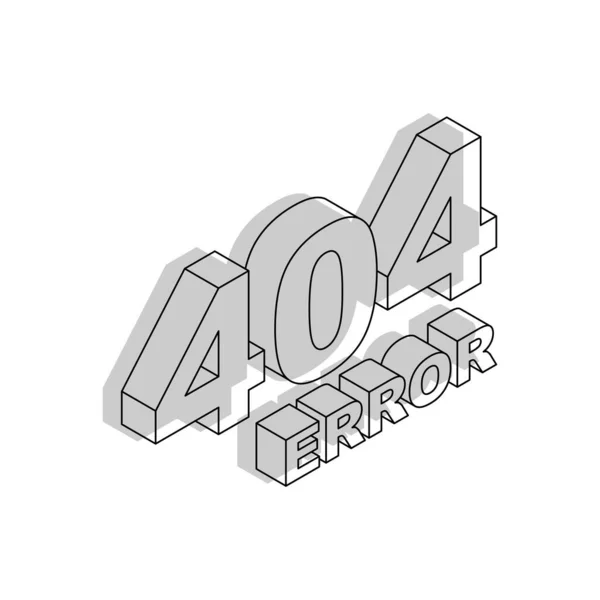 404 Error Found Page Internet Stub Site — Stock Vector