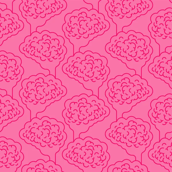 Μυαλό Χωρίς Ραφή Εγκέφαλο Υπόβαθρο Διανυσματική Υφή — Διανυσματικό Αρχείο
