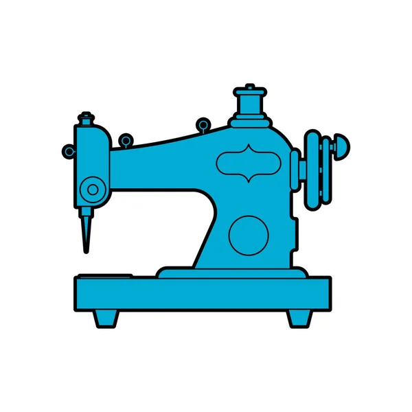 Rétro Machine Coudre Isolée Icône Signe Illustration Vectorielle — Image vectorielle