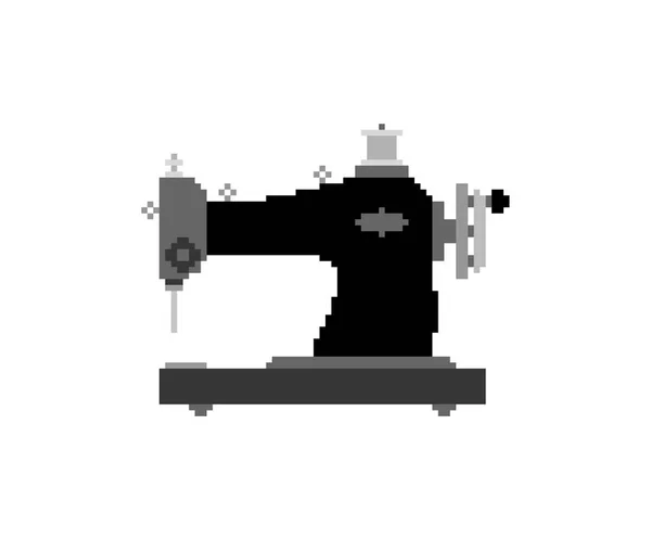 Швейная Машинка Retro Бит Пиксельная Векторная Иллюстрация — стоковый вектор