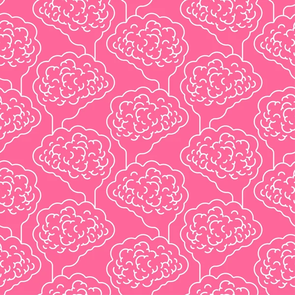 Μυαλό Χωρίς Ραφή Εγκέφαλο Υπόβαθρο Διανυσματική Υφή — Διανυσματικό Αρχείο