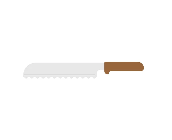 Хлебный Нож Изолирован Векторная Иллюстрация — стоковый вектор