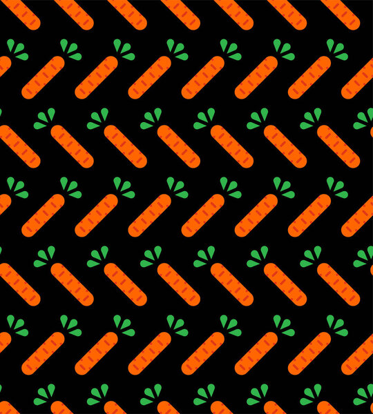 Carrot cartoon pattern seamless. Baby fabric texture