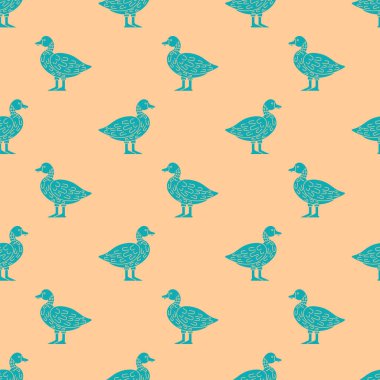 Ördek deseni kusursuz. Drake geçmişi. Bebek kumaşı dokusu