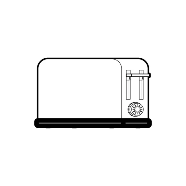Tost Makinesi Izole Simge Işareti Vektör Illüstrasyonu — Stok Vektör