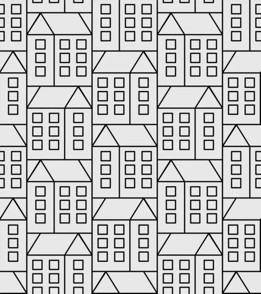 House Pattern Seamless Favela Background Baby Fabric Texture Stock Illustration