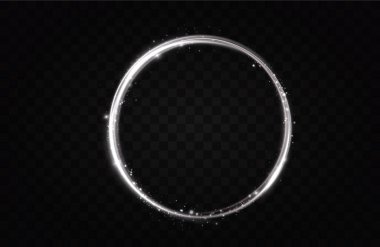 Parlak, yuvarlak, kıvrımlı çizgiler. Işık etkisi. Girdap etkisi. Işık çizgileri.