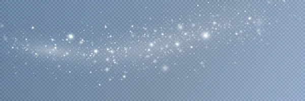 Ελαφρύ Εφέ Glitter Particles Christmas Σκόνη Λευκό Σπινθήρες Λάμψη Ειδικό — Φωτογραφία Αρχείου