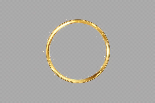 Χρυσό Δαχτυλίδι Διάνυσμα Πολυτελές Αφρώδες Πλαίσιο Χριστουγεννιάτικη Διακόσμηση — Φωτογραφία Αρχείου