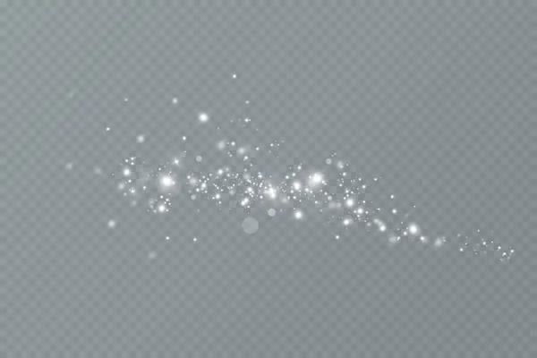 빛나는 입자와 크리스마스 Dust White Sparks Light Light Special Light — 스톡 사진