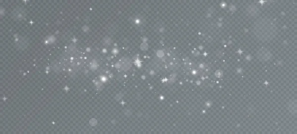 Ελαφρύ Εφέ Glitter Particles Christmas Σκόνη Λευκό Σπινθήρες Λάμψη Ειδικό — Φωτογραφία Αρχείου