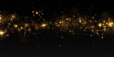 Noel ışığı etkisi, ışıldayan sihirli toz parçacıkları. Altın parçacıklardan oluşan bir iz. Bir yıldız tozu izi. Yer ışıltısı. 