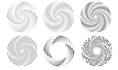 Yarım tonluk yuvarlak noktalı çerçeveler. Çerçeve, logo, web sayfaları, baskılar, posterler, şablon için tasarım ögesi.