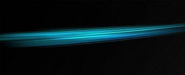 mavi ışık ve hızlı hareket eden çizgiler siyah arkaplanda.