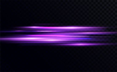 Kırmızı ışık çizgileri. Hız çizgilerinin hareketi.