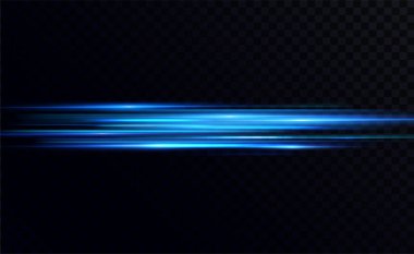 mavi ışık ve hızlı hareket eden çizgiler siyah arkaplanda.