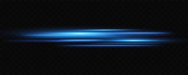 Parlak Hız İzleri. Mavi Hız. Elektrikli Ufuk. Neon Hızı Akışı