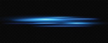Parlak Hız İzleri. Mavi Hız. Elektrikli Ufuk. Neon Hızı Akışı
