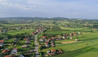 Podujev 'in Dumnic Belediyesi' nde güzel bir manzara