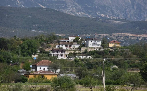 Όμορφο Εξωτερικό Σπίτι Όμορφο Πανόραμα — Φωτογραφία Αρχείου