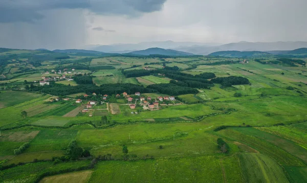 Beautiful Panorama Village Dumnic Municipality Podujev — Stock Photo, Image