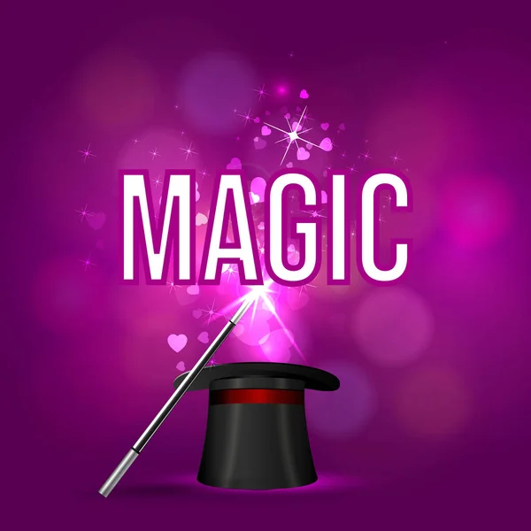 Vector Background Magic Glow Concetto Magia — Vettoriale Stock