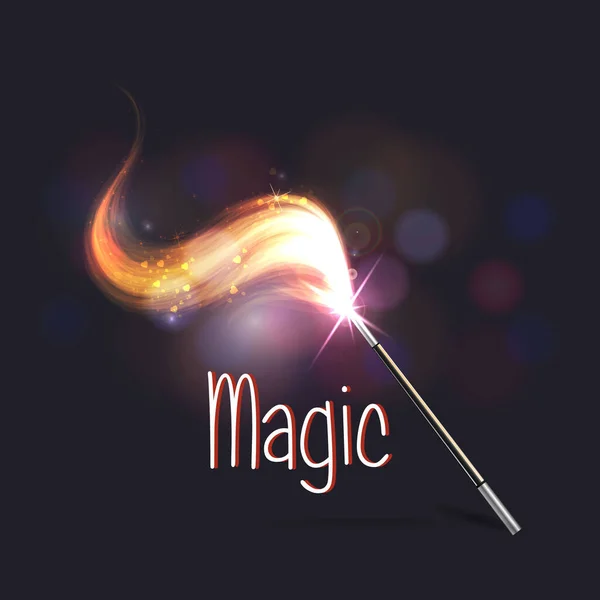 Vector Illustration Concept Magical Shiny Background Magic Witchcraft Good Evil — Stok Vektör