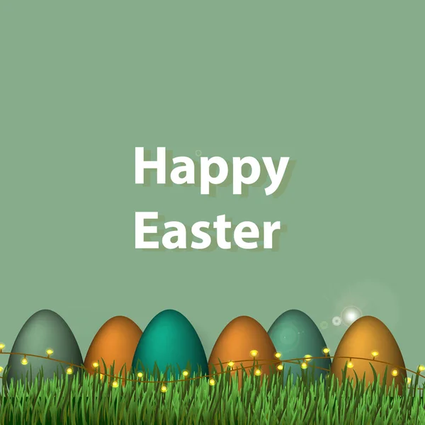 Vector Isolated Colorful Illustration Flat Style Happy Easter Concept Holiday — Stockový vektor