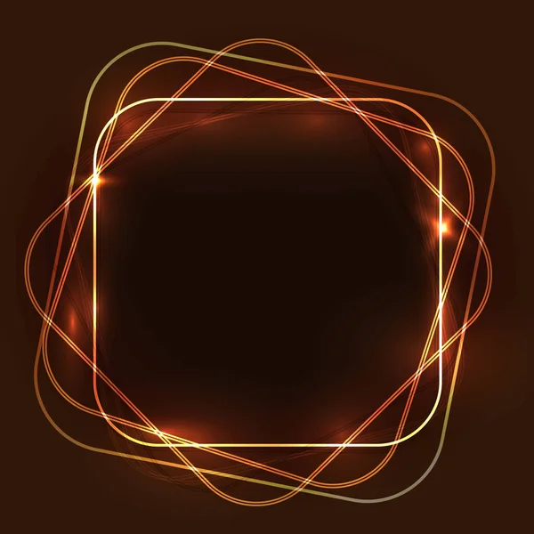 Vektorová Ilustrace Abstraktního Pozadí Lesklých Čar Neon Jako Krytí Prapor — Stockový vektor