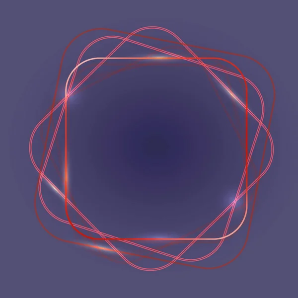 Ilustrație Vectorială Unui Fundal Abstract Linii Strălucitoare Neon Pentru Copertă — Vector de stoc
