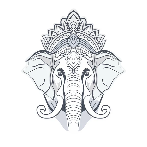 Vektor Illustration Hintergrund Ganesha Chaturti Die Religion Indiens Ist Die Vektorgrafiken